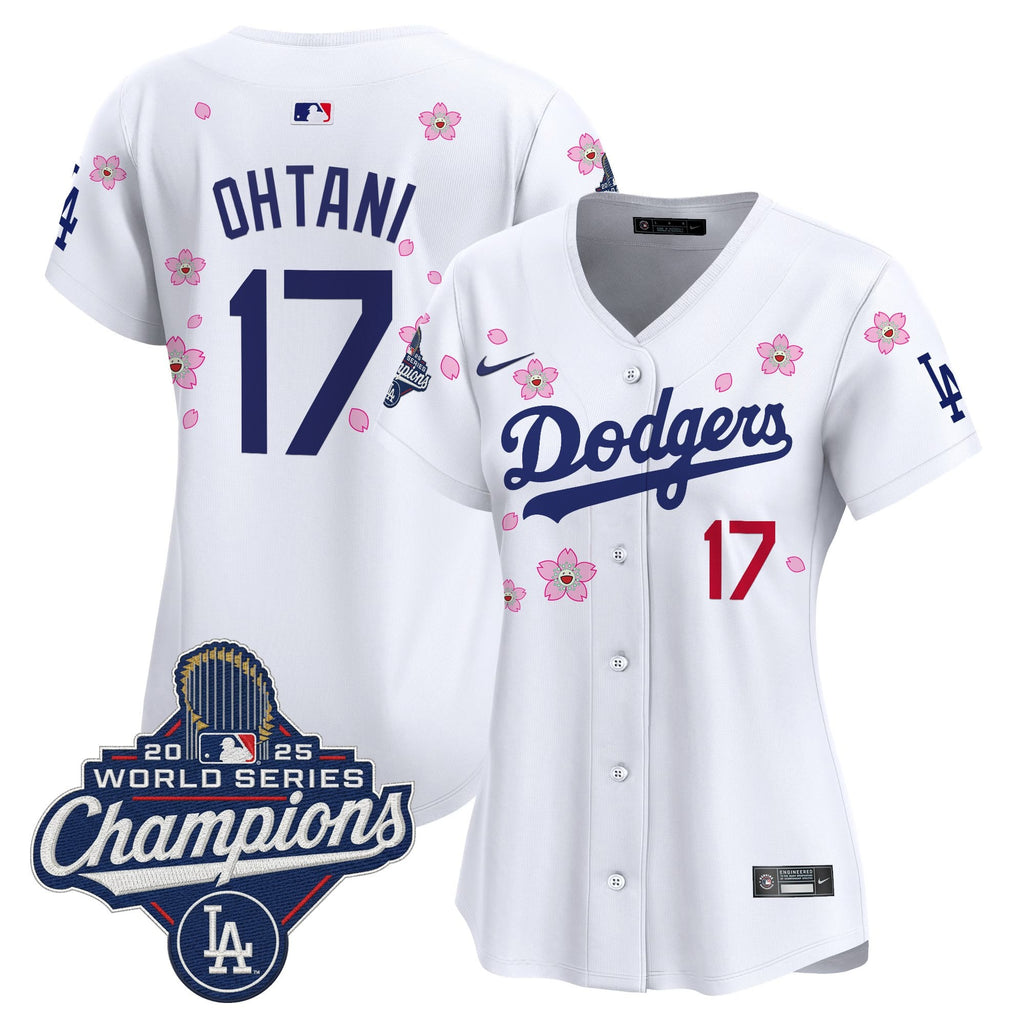 Women's Dodgers 2025 World Series Champions x Tokyo Series Vapor Premier Limited Jersey - Stitched