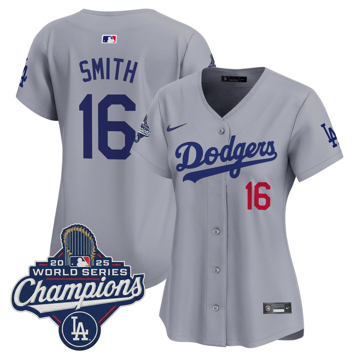 Women's Dodgers 2025 World Series Champions Vapor Premier Limited Jersey - All Stitched