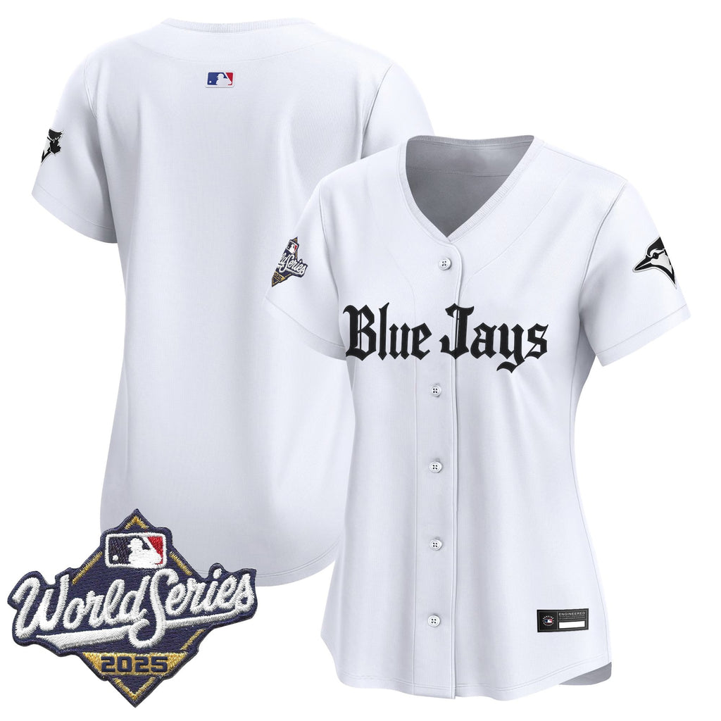 Women's Toronto Blue Jays 2025 World Series Vapor Premier Limited Jersey V2 - Gothic North Edition - All Stitched