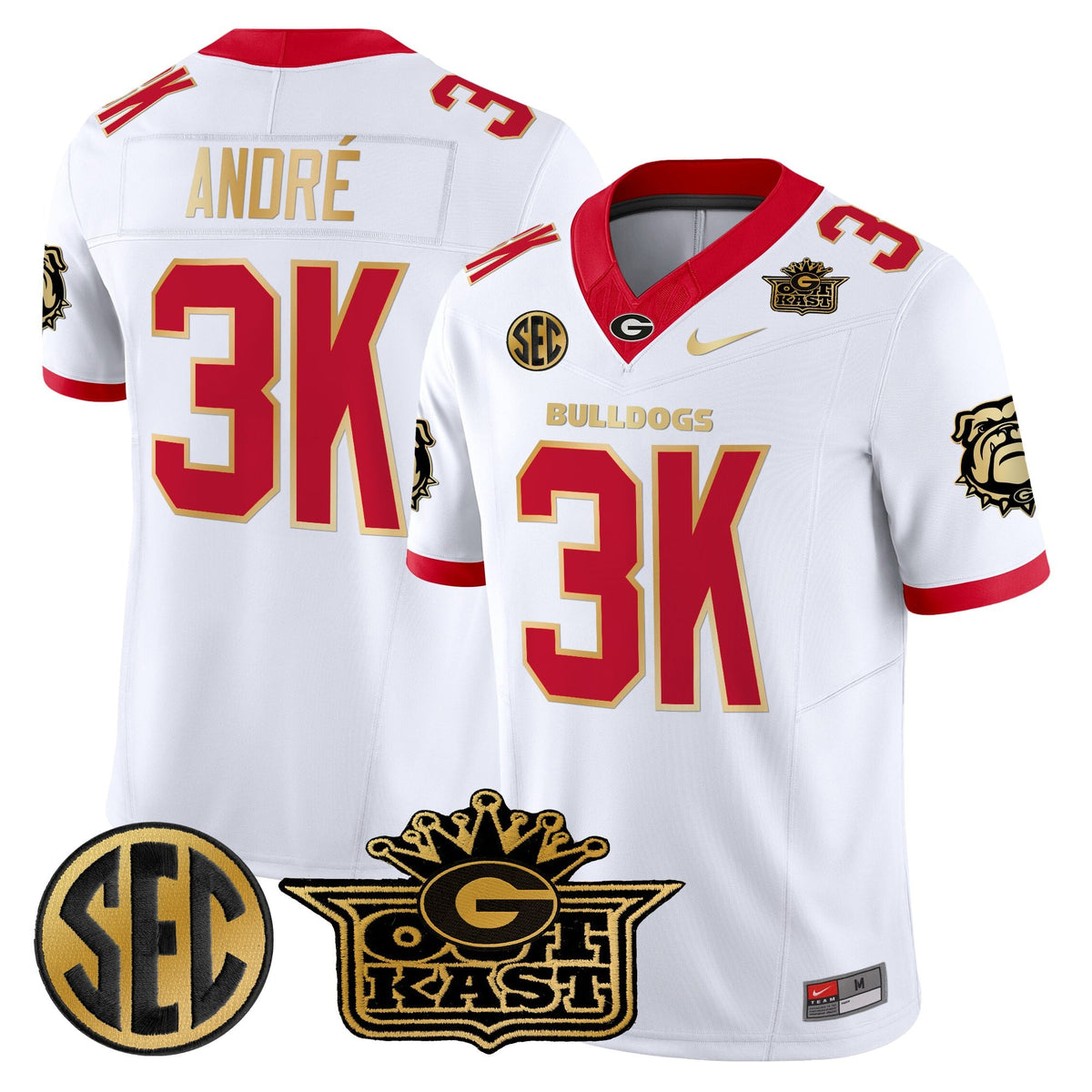 Men's Outkast x Georgia Bulldogs Vapor Limited Jersey - All stitched