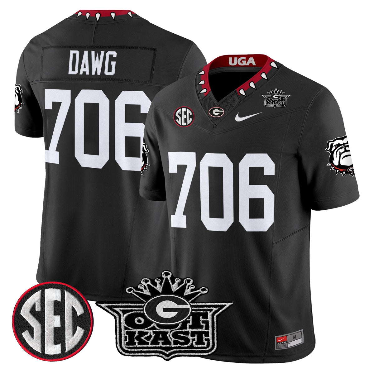 Men's Outkast x Georgia Bulldogs Vapor Limited Jersey - All stitched