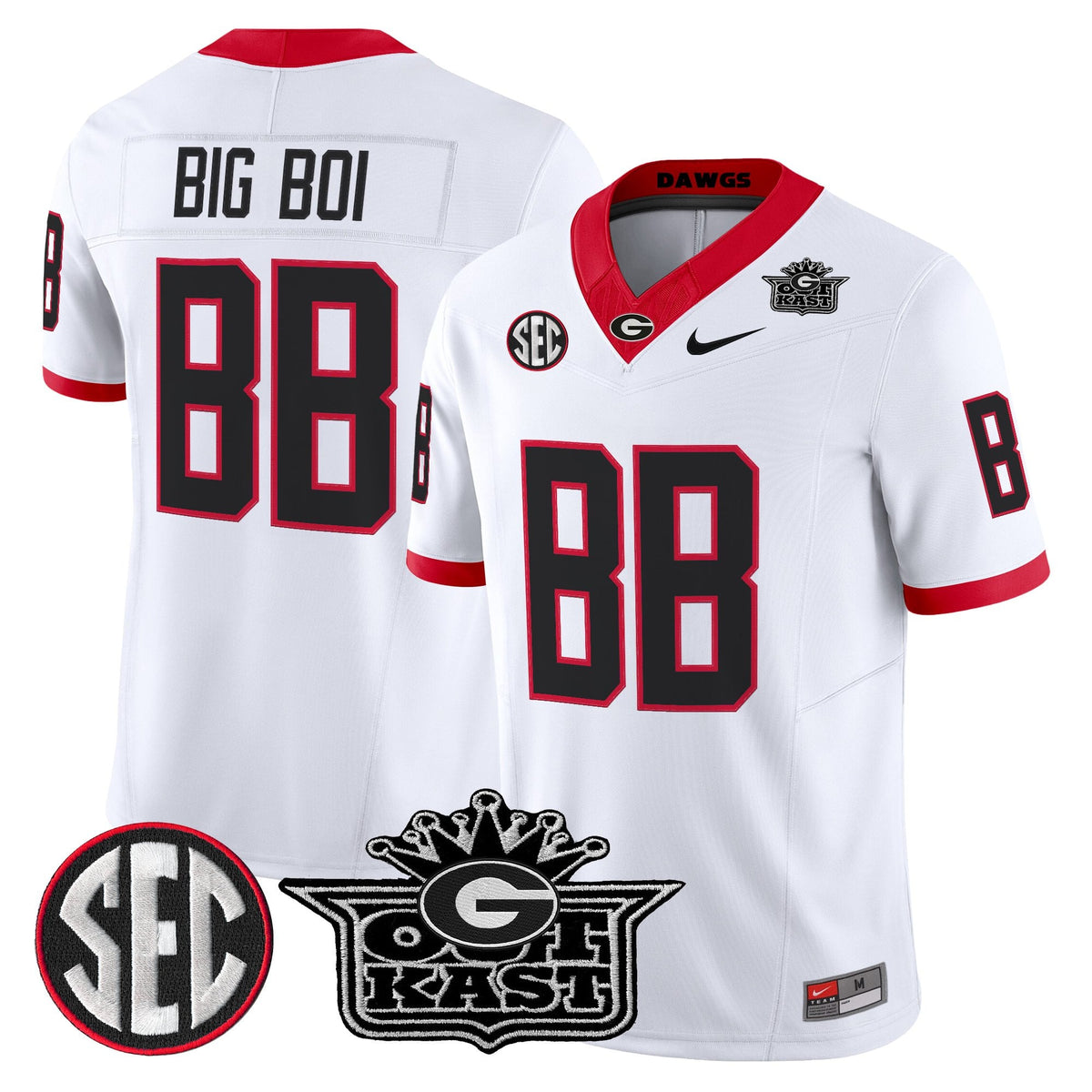 Men's Outkast x Georgia Bulldogs Vapor Limited Jersey - All stitched