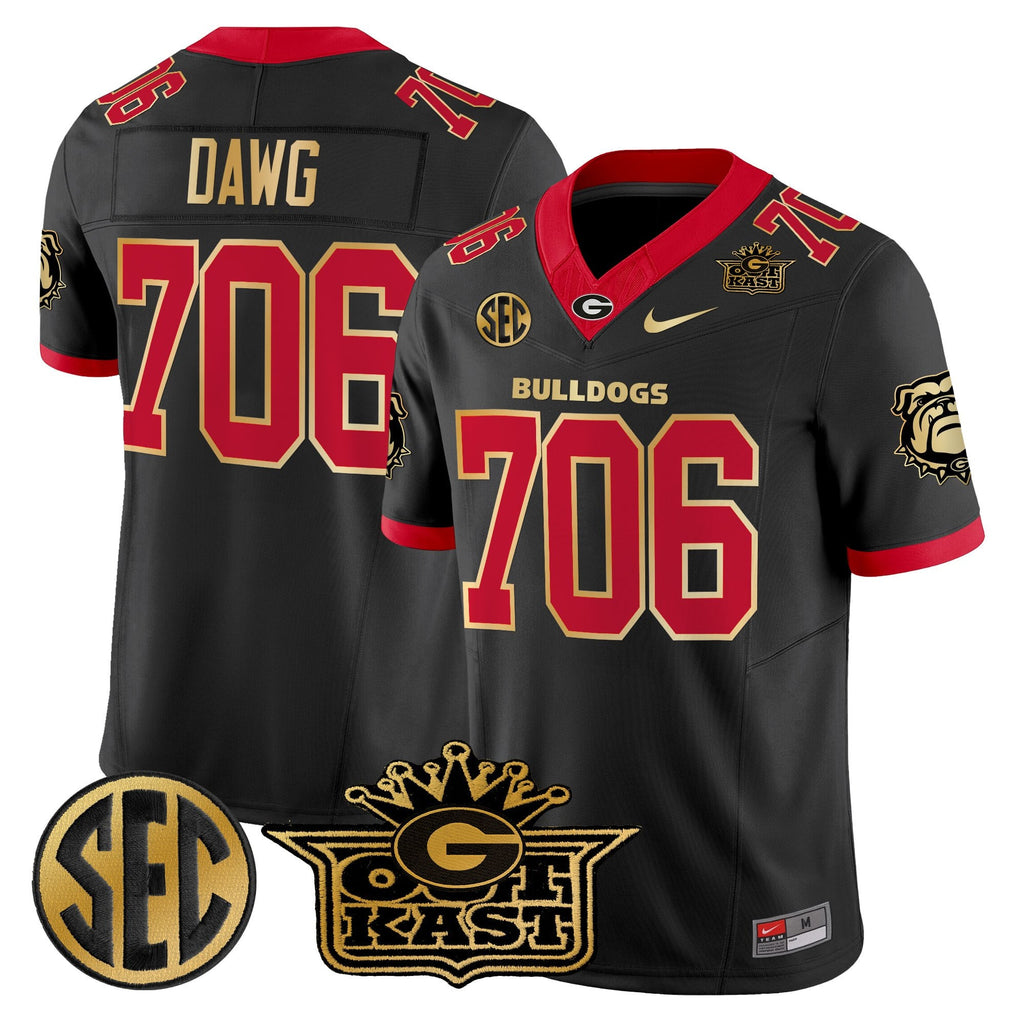 Men's Outkast x Georgia Bulldogs Vapor Limited Jersey - All stitched