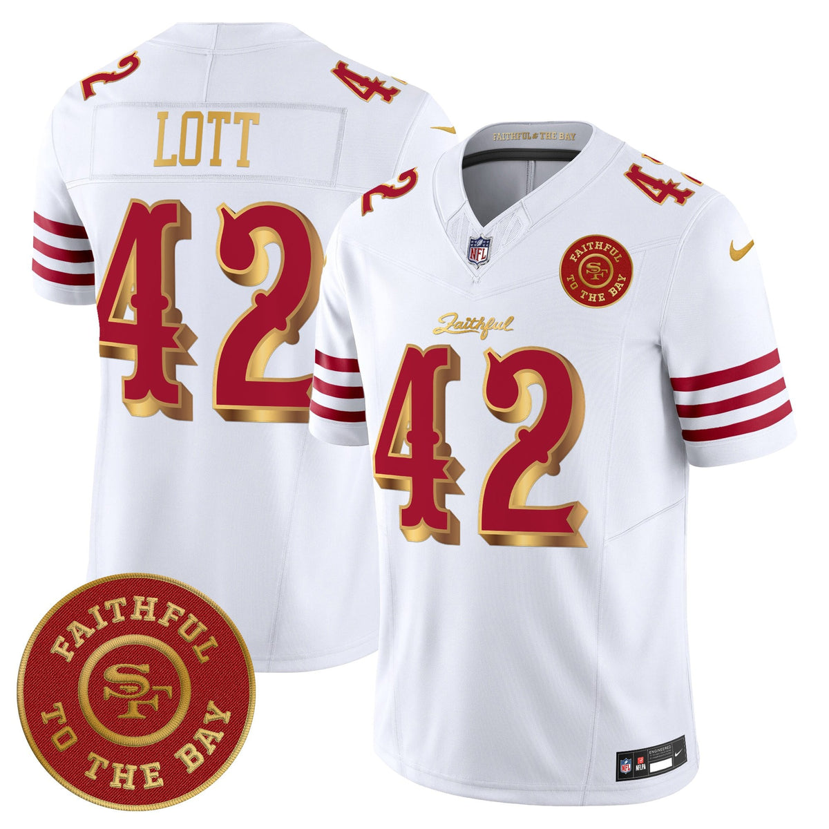 Men's 49ers “Rivalries” Vapor Limited Jersey - Faithful To The Bay Patch - All Stitched