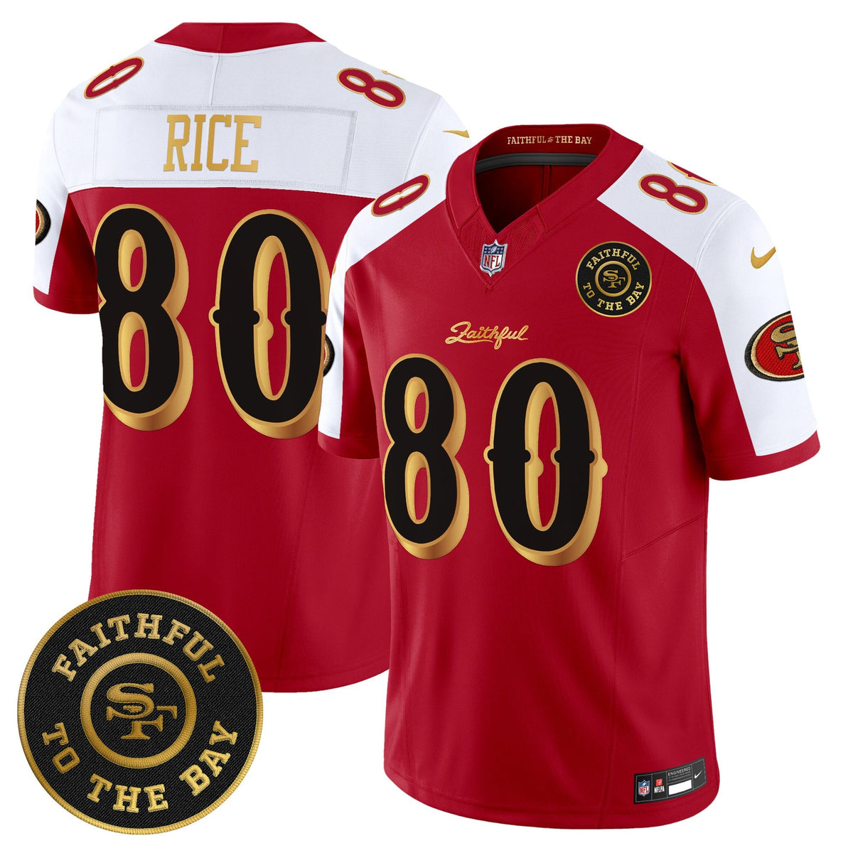 Men's 49ers “Rivalries” Vapor Limited Jersey - Faithful To The Bay Patch - All Stitched