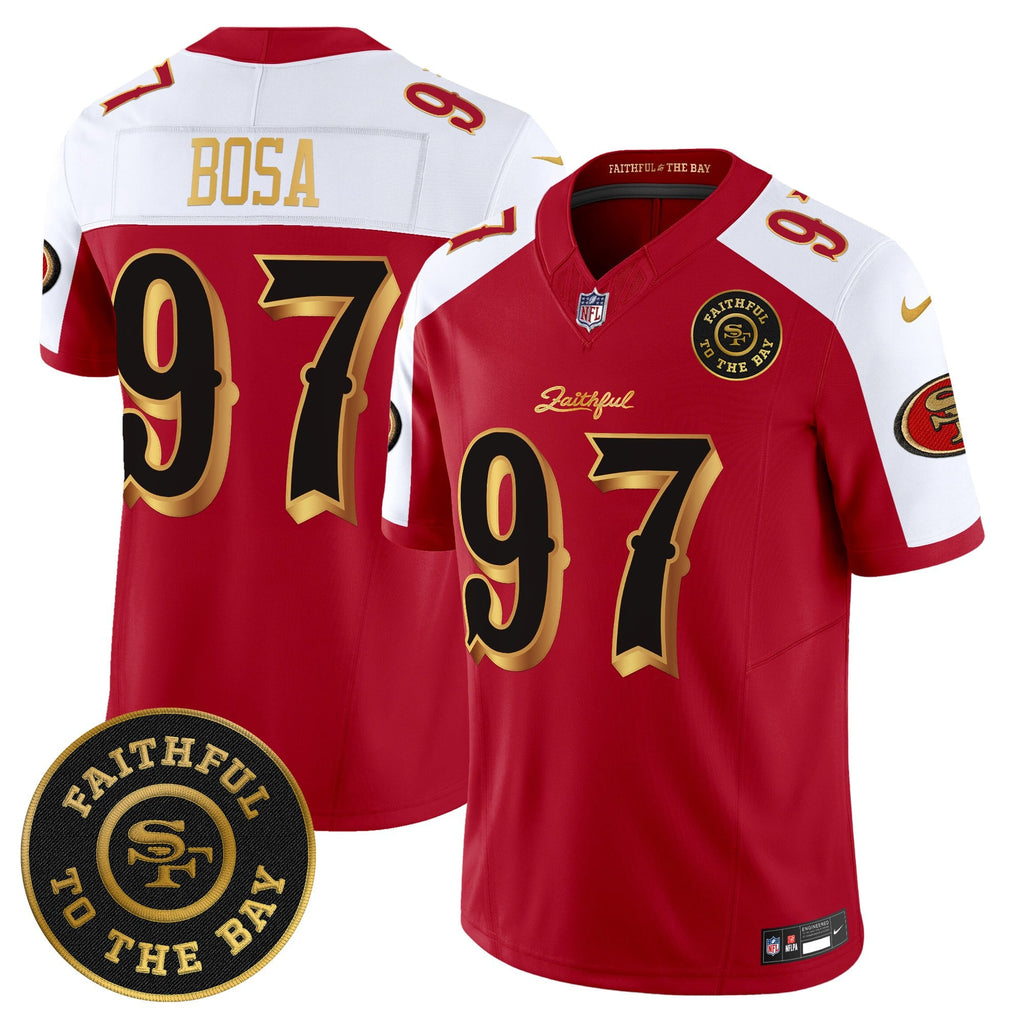 Men's 49ers “Rivalries” Vapor Limited Jersey - Faithful To The Bay Patch - All Stitched