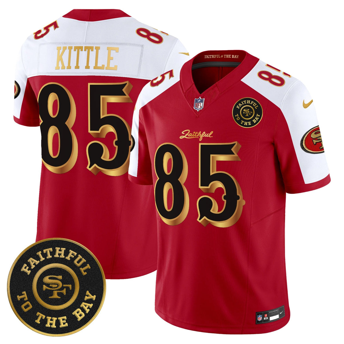 Men's 49ers “Rivalries” Vapor Limited Jersey - Faithful To The Bay Patch - All Stitched