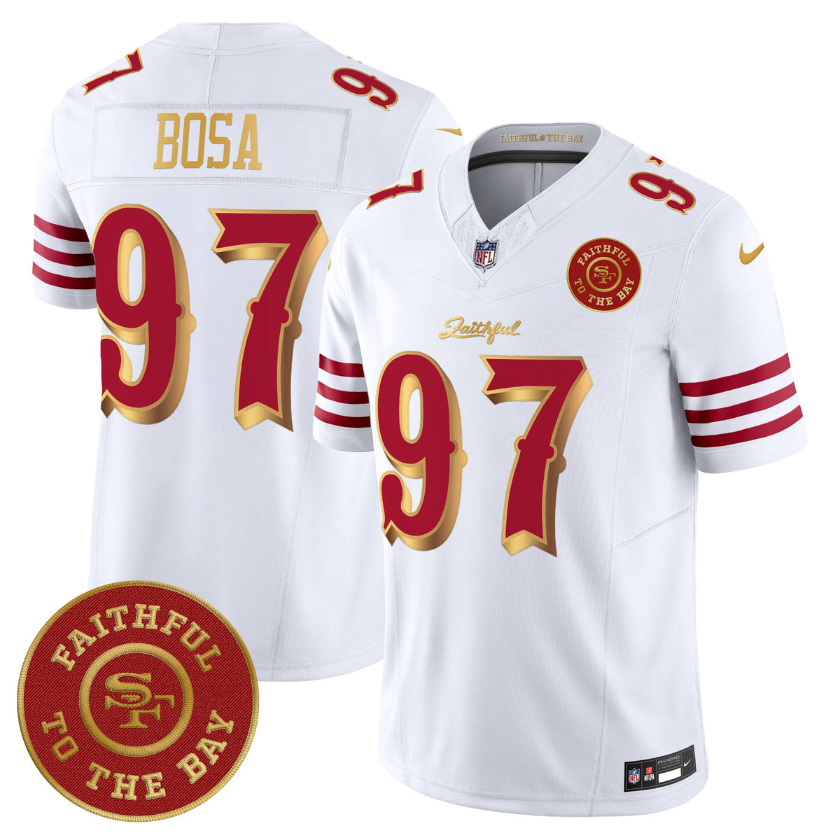 Men's 49ers “Rivalries” Vapor Limited Jersey - Faithful To The Bay Patch - All Stitched