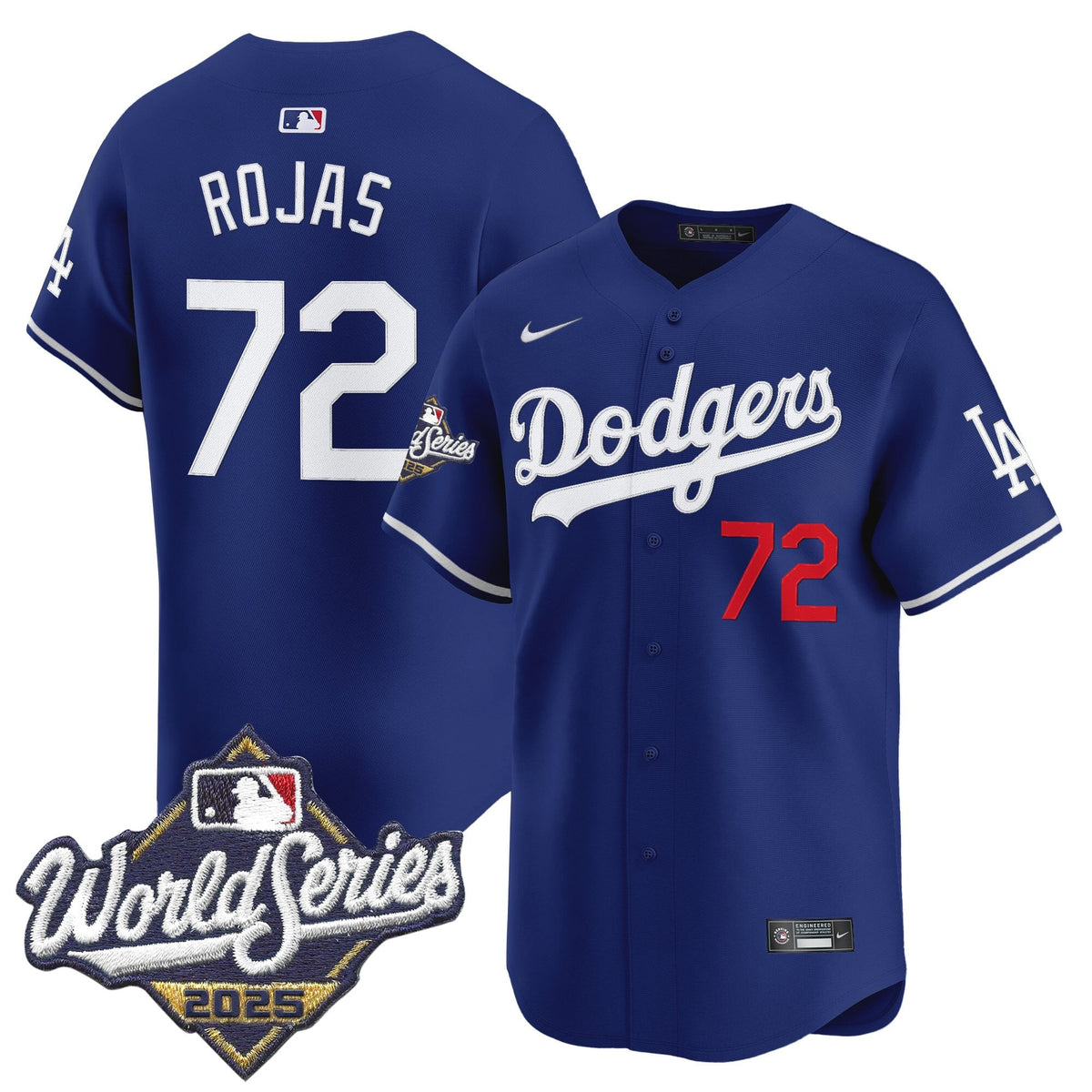 Men's #72 Miguel Rojas 2025 World Series Champions Vapor Premier Limited Jersey - All Stitched