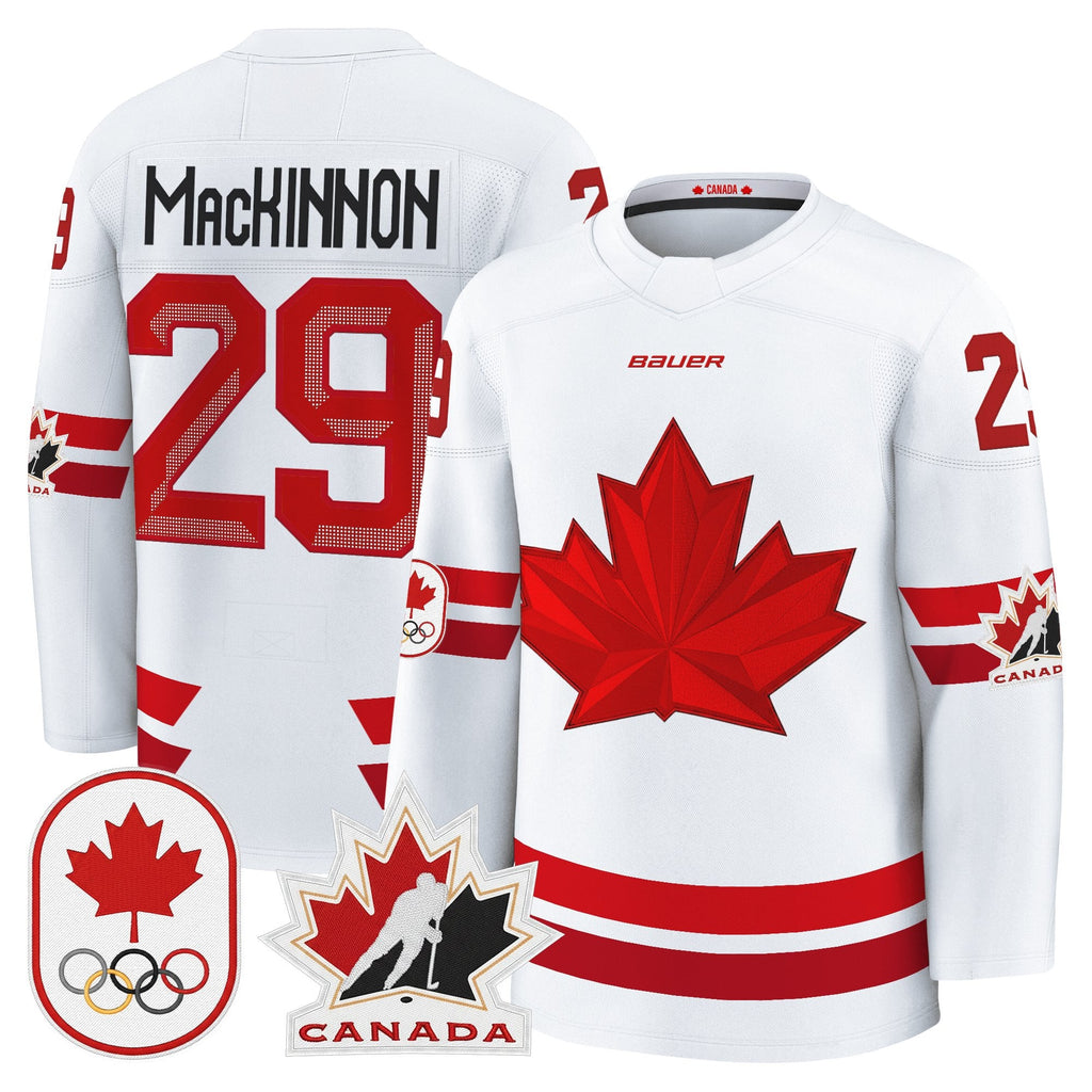 Men's 2026 Canada Olympic Premium Hockey Jersey - All Stitched