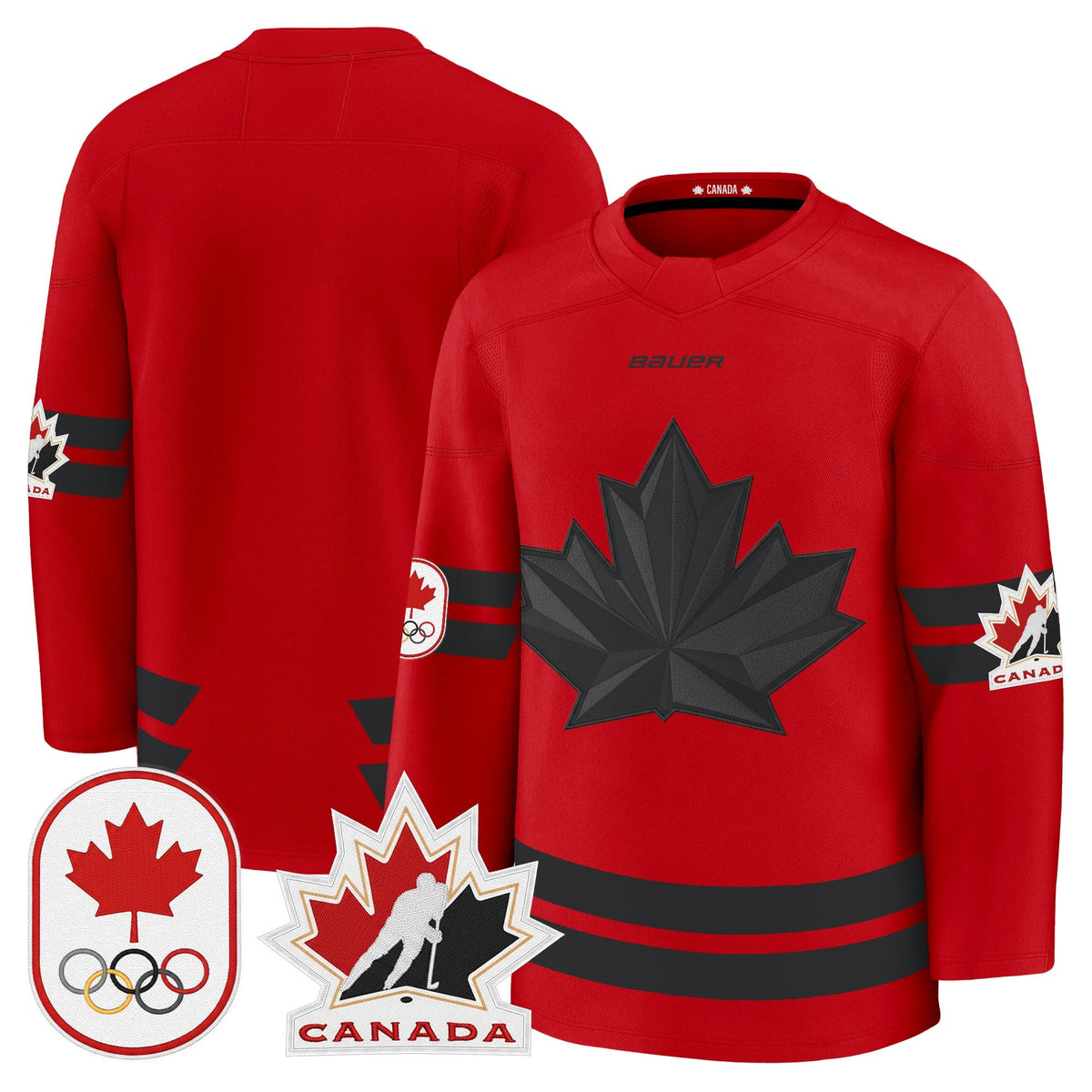 Men's 2026 Canada Olympic Premium Hockey Jersey - All Stitched