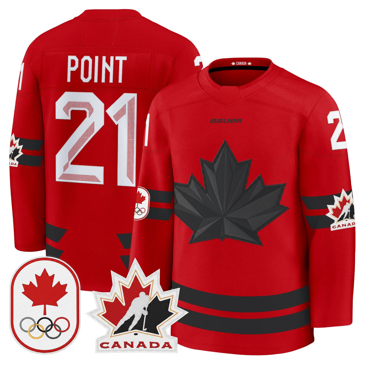 Men's 2026 Canada Olympic Premium Hockey Jersey - All Stitched