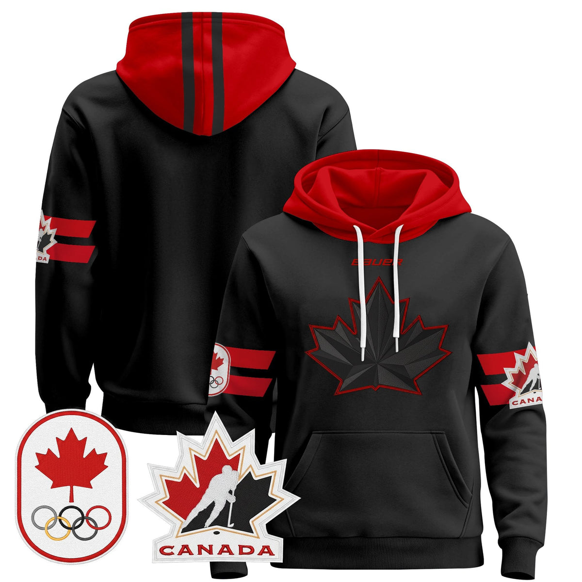 Men's 2026 Canada Olympic Pullover Hoodie - All Stitched