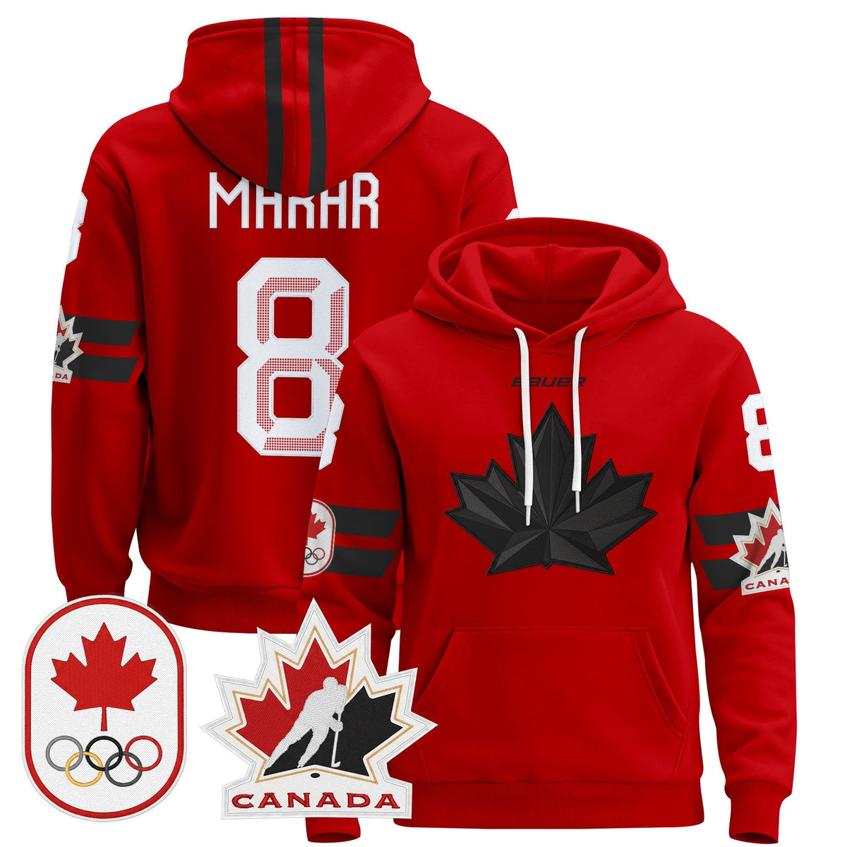 Men's 2026 Canada Olympic Pullover Hoodie - All Stitched