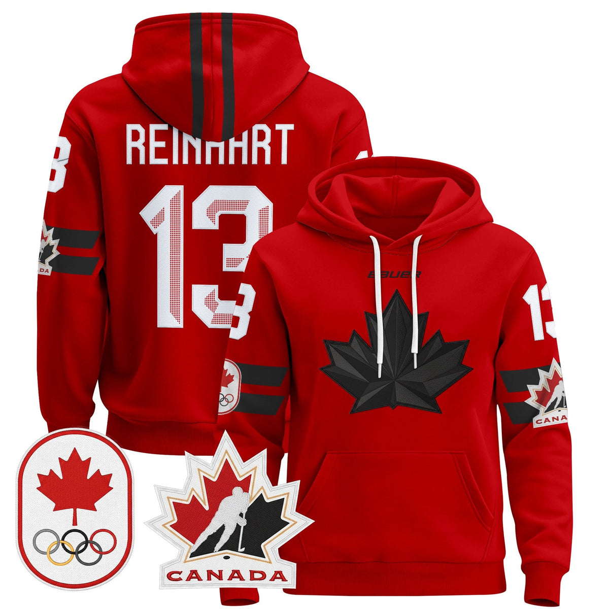 Men's 2026 Canada Olympic Pullover Hoodie - All Stitched