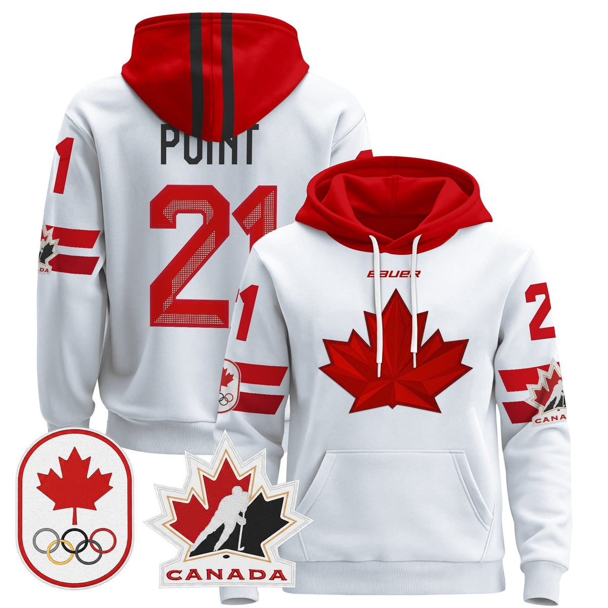 Men's 2026 Canada Olympic Pullover Hoodie - All Stitched