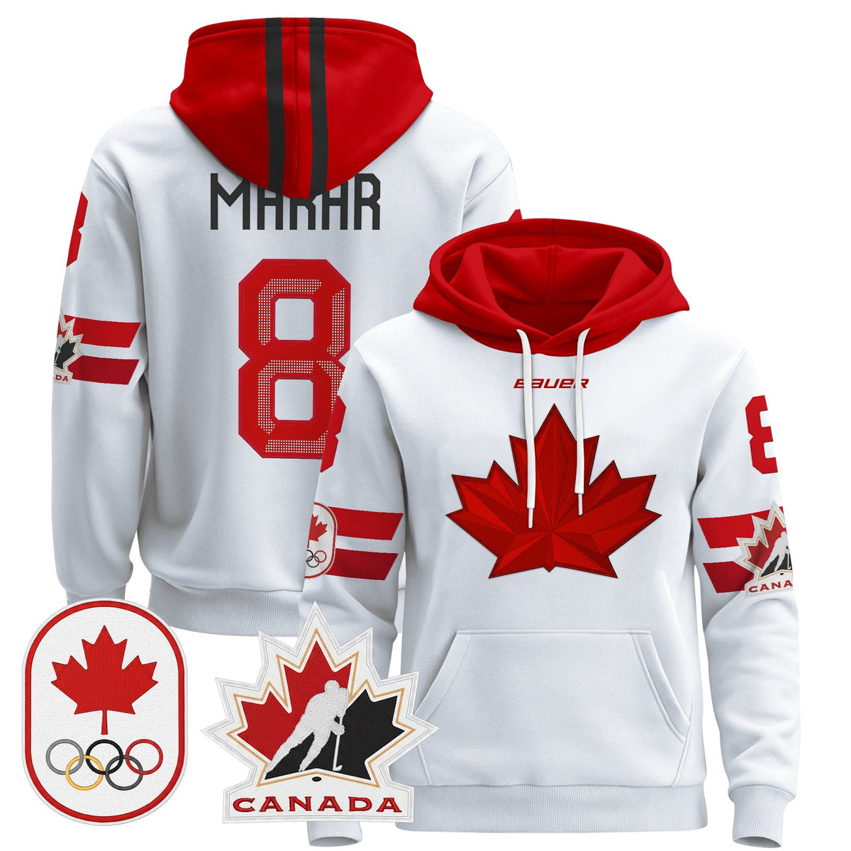 Men's 2026 Canada Olympic Pullover Hoodie - All Stitched
