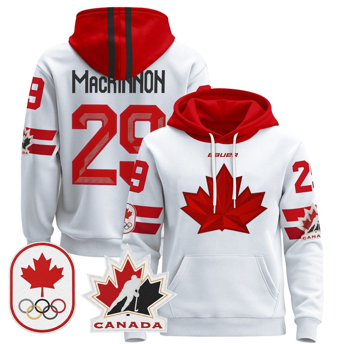 Men's 2026 Canada Olympic Pullover Hoodie - All Stitched
