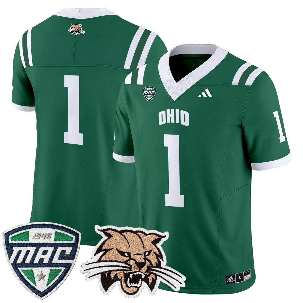 Men's Ohio Bobcats 2025 Vapor Limited Jersey - All Stitched