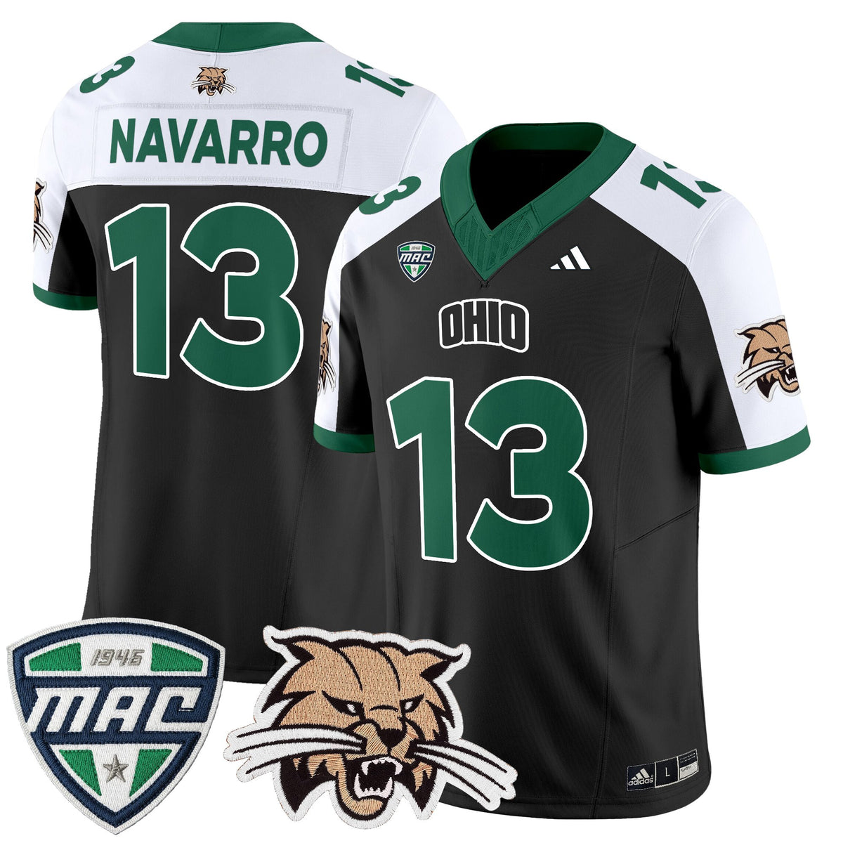 Men's Ohio Bobcats 2025 Vapor Limited Jersey - All Stitched