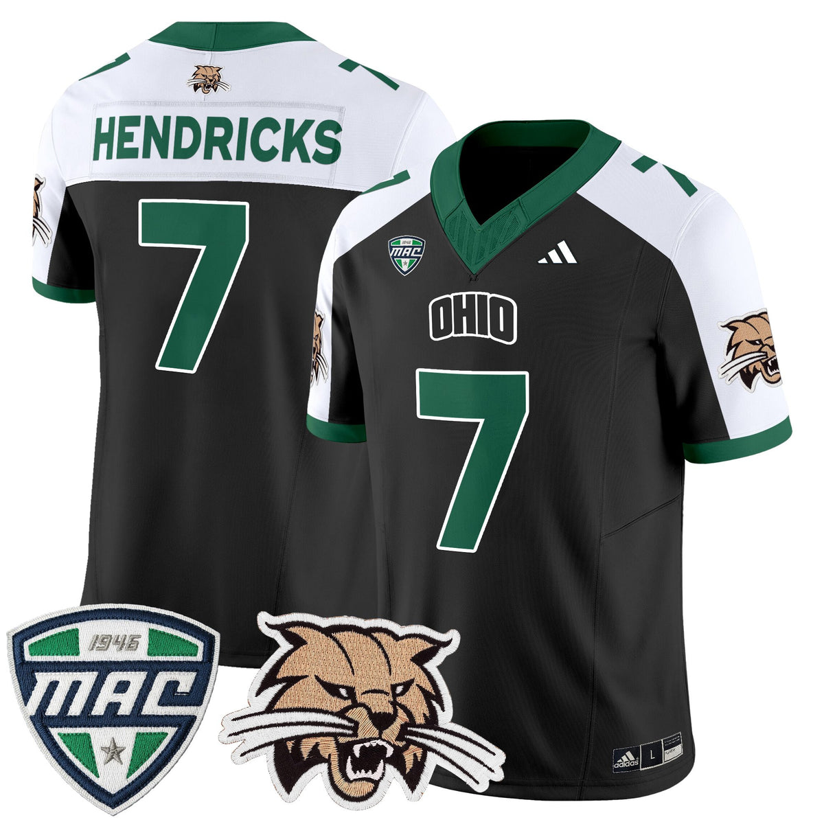 Men's Ohio Bobcats 2025 Vapor Limited Jersey - All Stitched