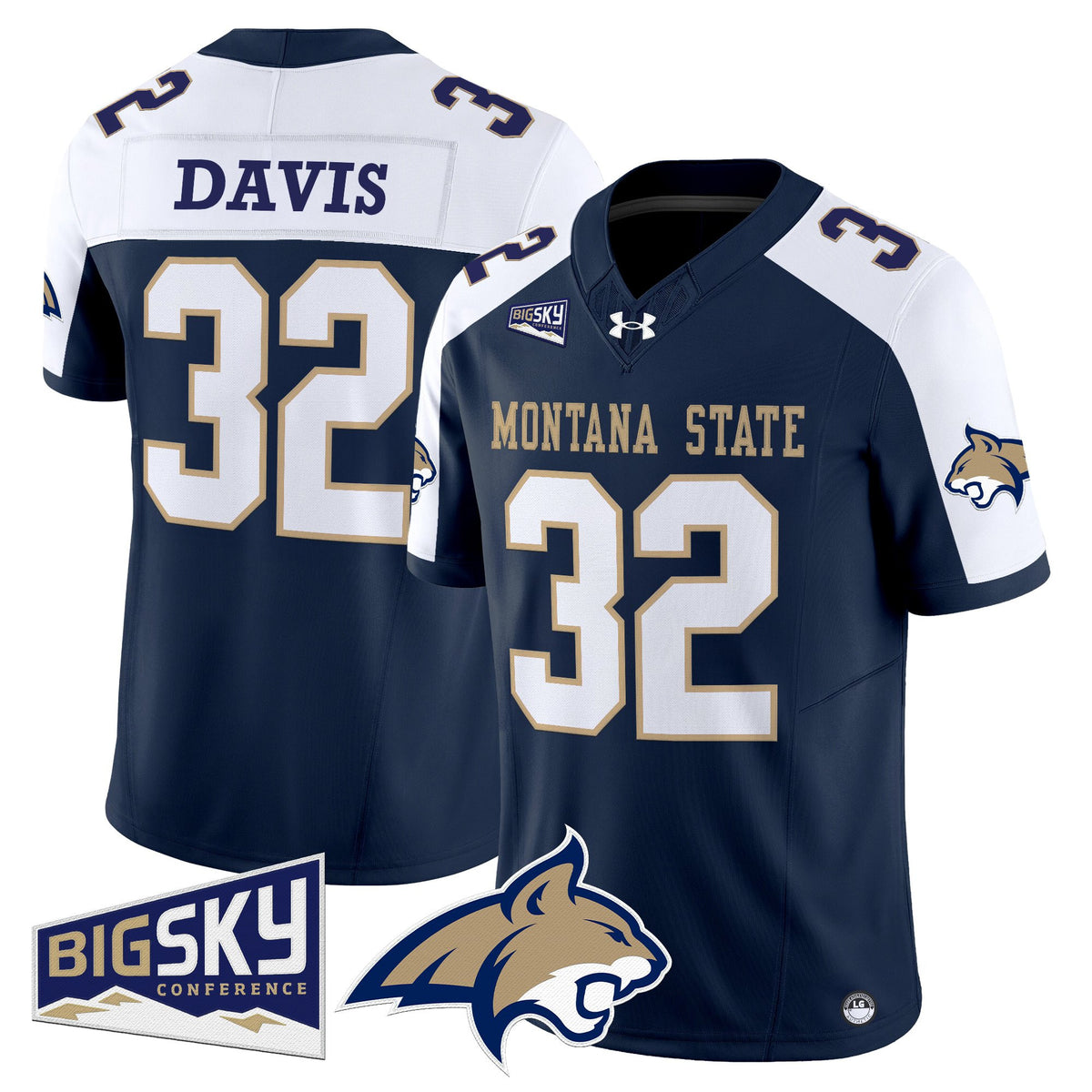 Men's Montana State Bobcats 2025 Vapor Limited Jersey - All Stitched