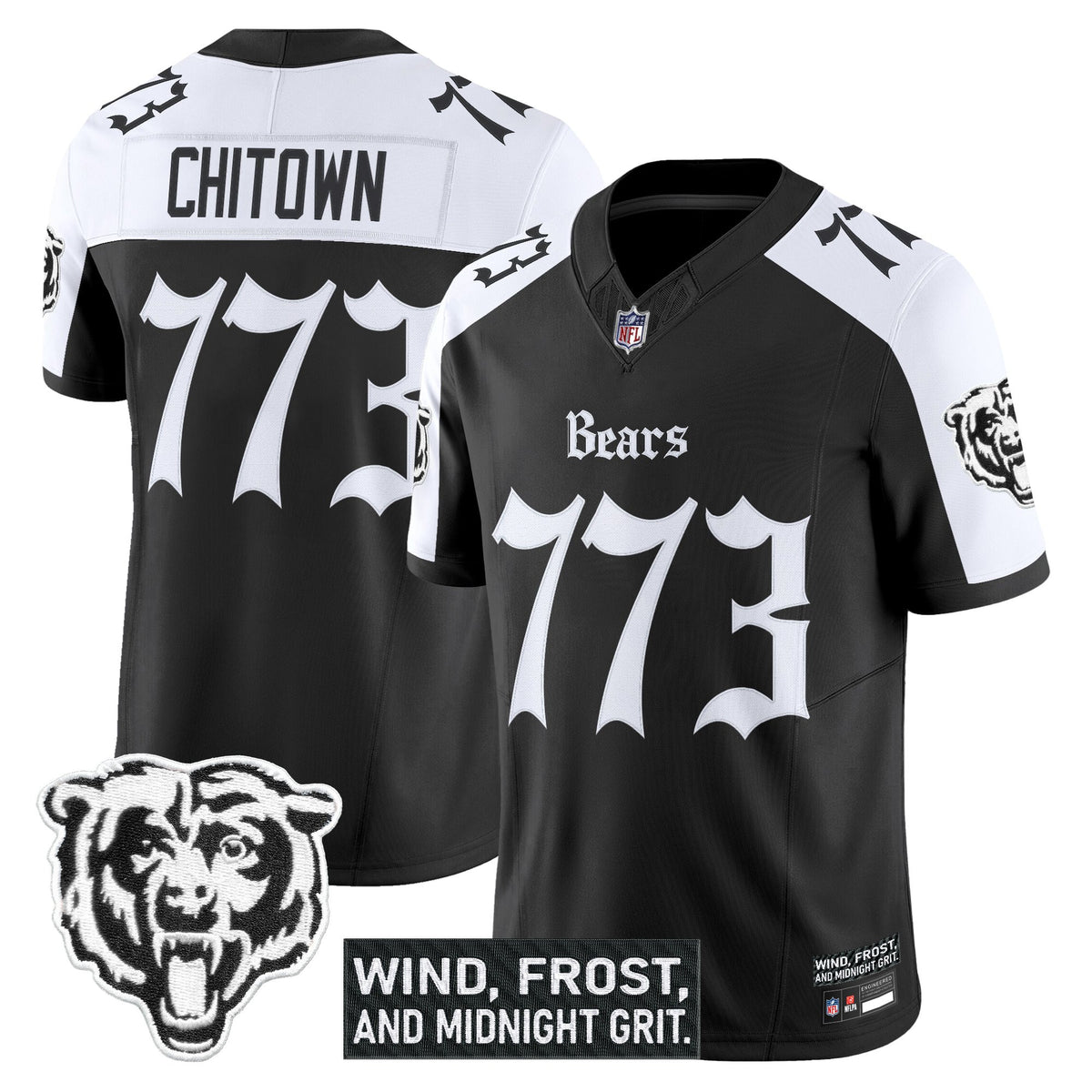 Men's Chicago Bears 'Gothic Midway Legacy' Vapor Limited Jersey - All Stitched