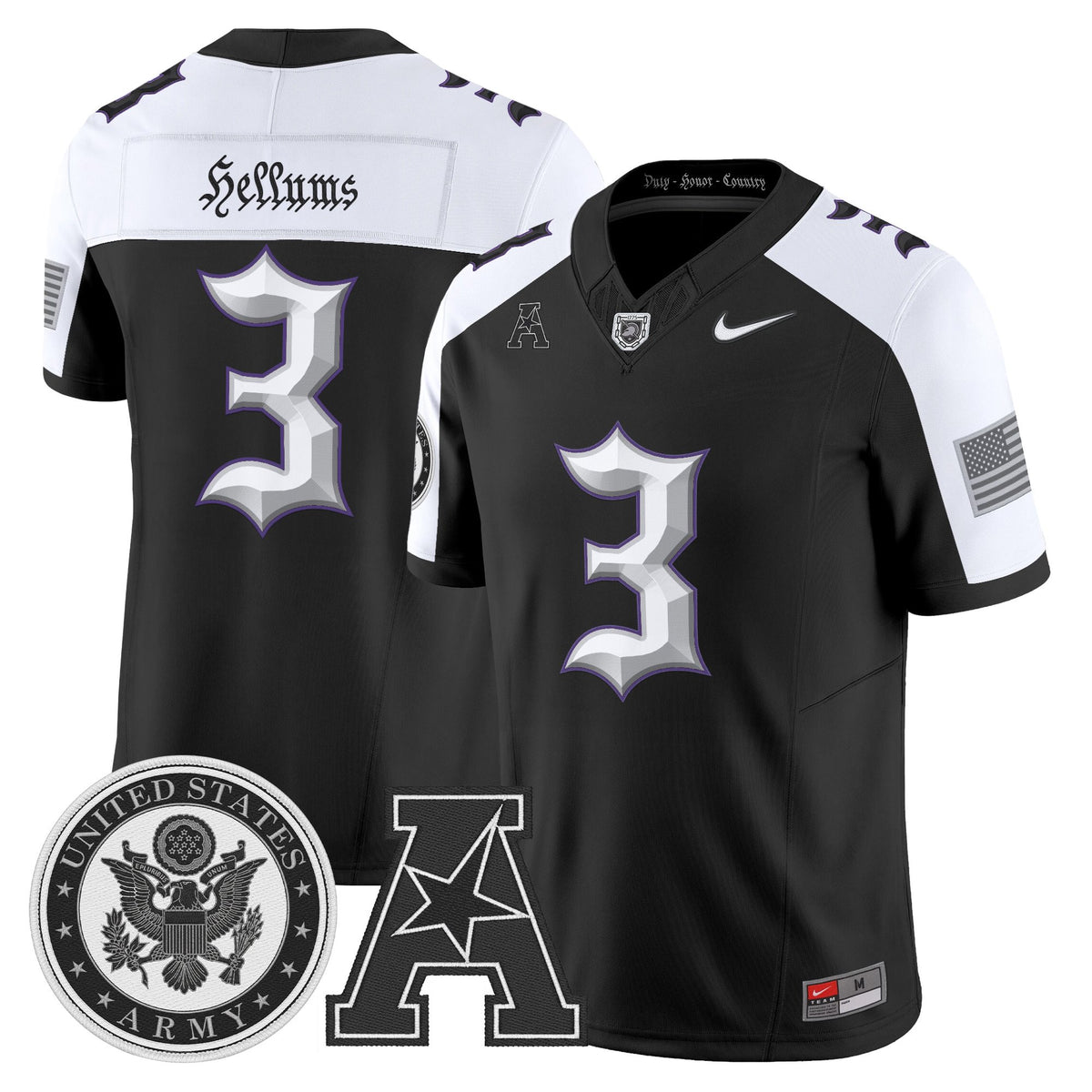 Men's Army Black Knights Honoring 250 Years Of Service And Sacrifice Vapor Limited Jersey - All Stitched