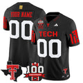 Texas Tech Red Raiders 2025 Vapor Limited Custom Jersey - 100th Anniversary & Texas Patch - All Stitched