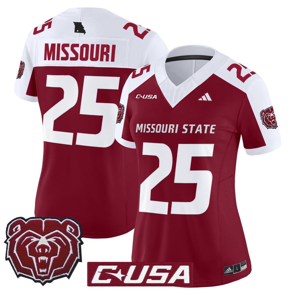 Women's Missouri State Bears 2025 Vapor Limited Jersey - All Stitched