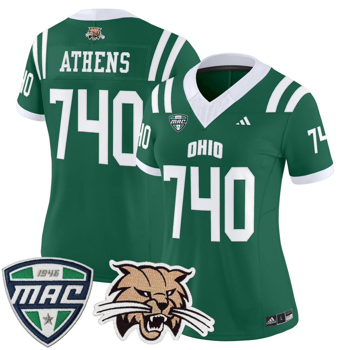 Women's Ohio Bobcats 2025 Vapor Limited Jersey - All Stitched