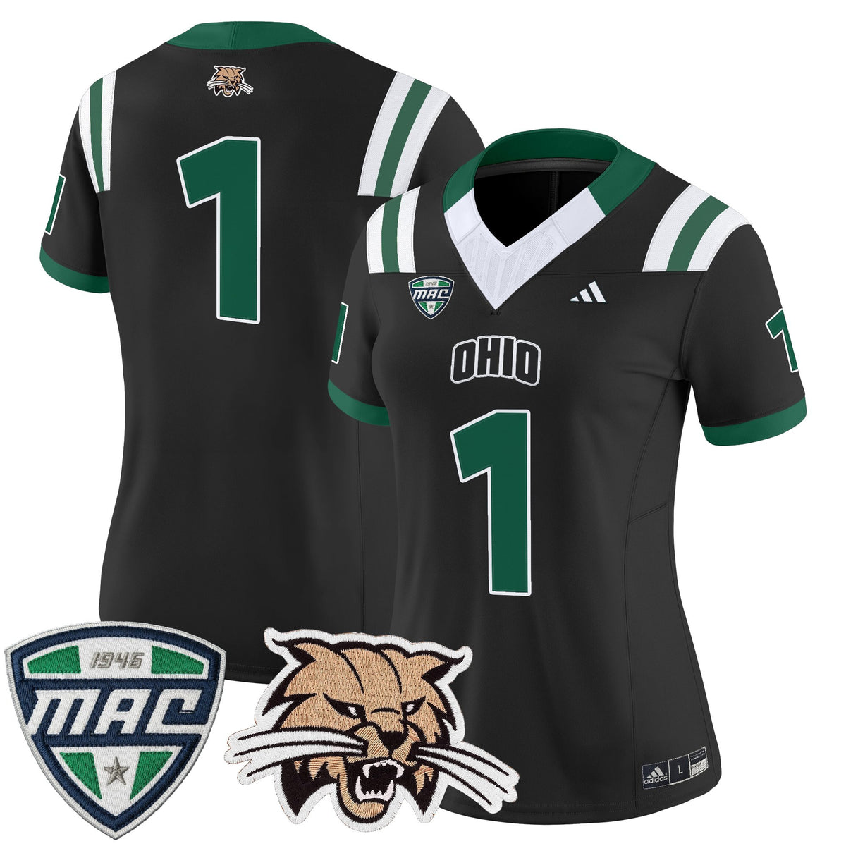 Women's Ohio Bobcats 2025 Vapor Limited Jersey - All Stitched