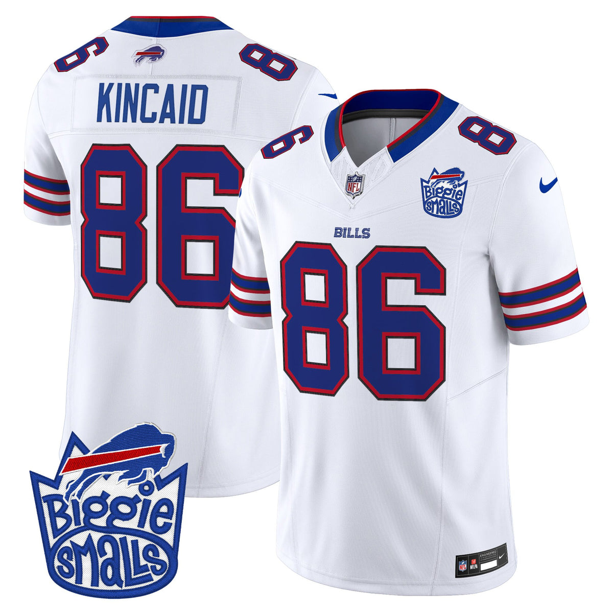 Men's Biggie Smalls × Buffalo Bills Vapor Limited Jersey - All stitched