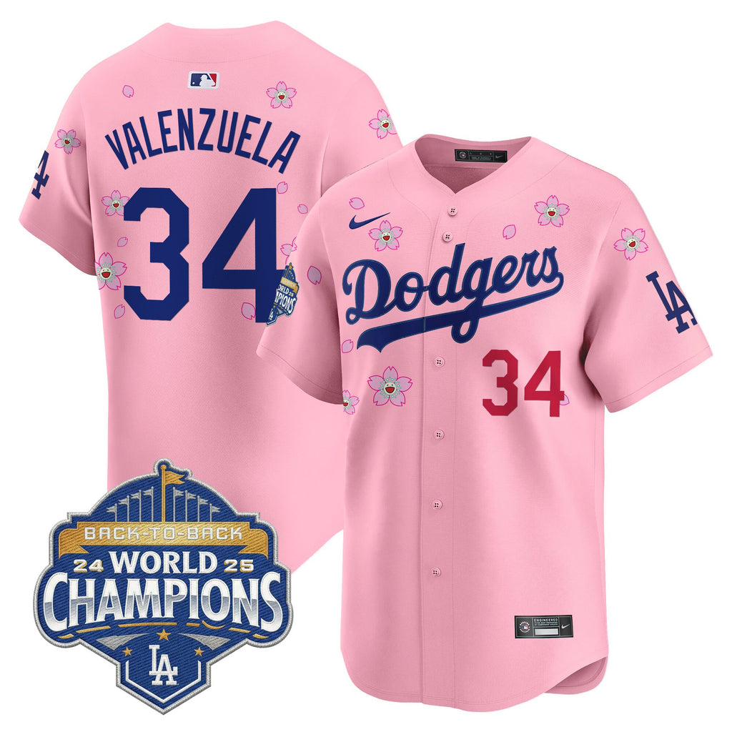 Men's Dodgers 2025 Back-To-Back Champions x Tokyo Series Vapor Premier Limited Jersey - Stitched