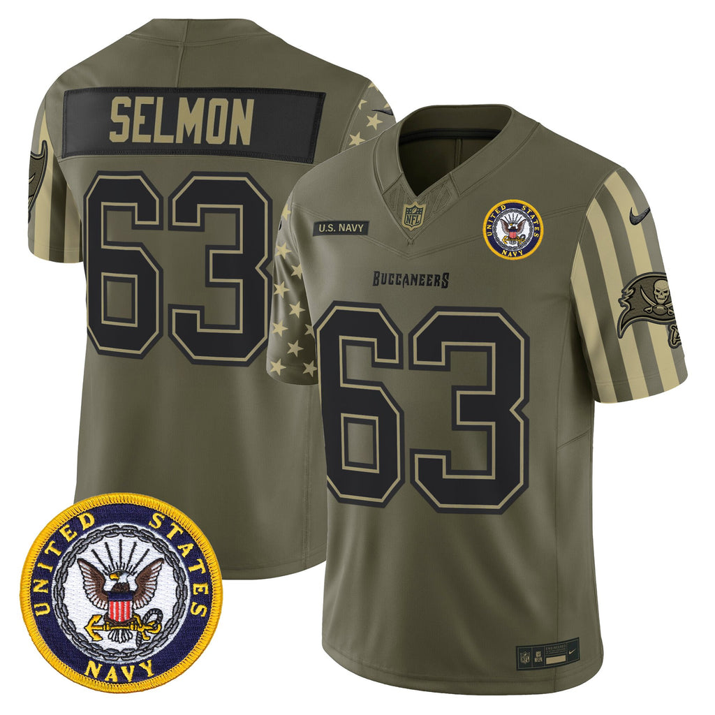 Men's Tampa Bay Buccaneers x U.S. Military Veteran Vapor Limited Jersey - All Stitched