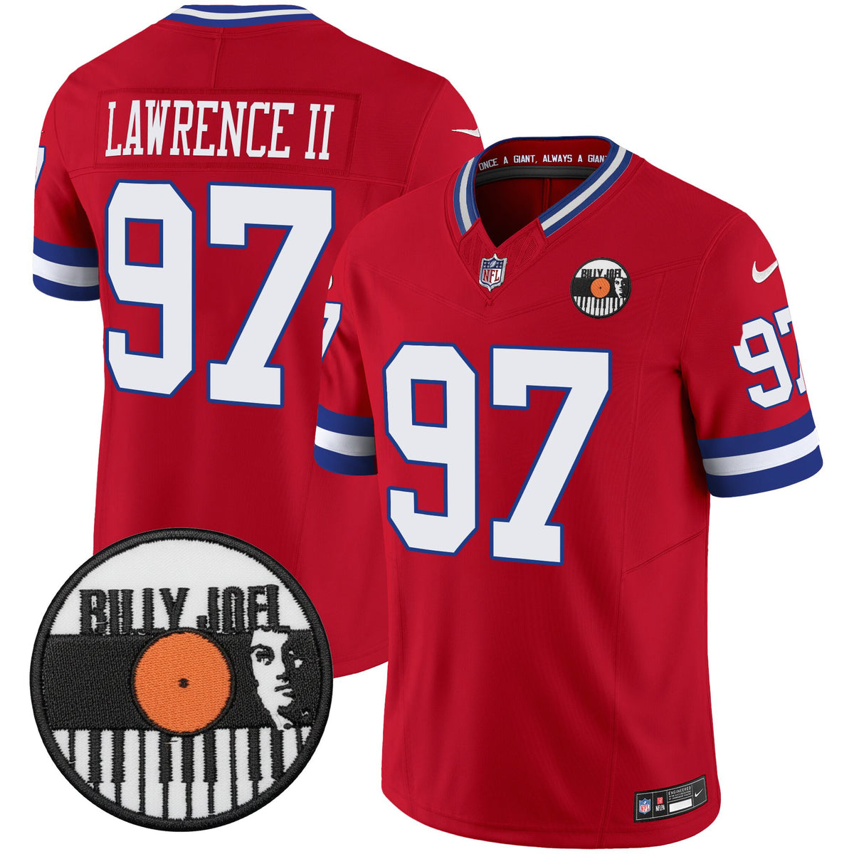 Men's Billy Joel × New York Giants Vapor Limited Jersey - All stitched
