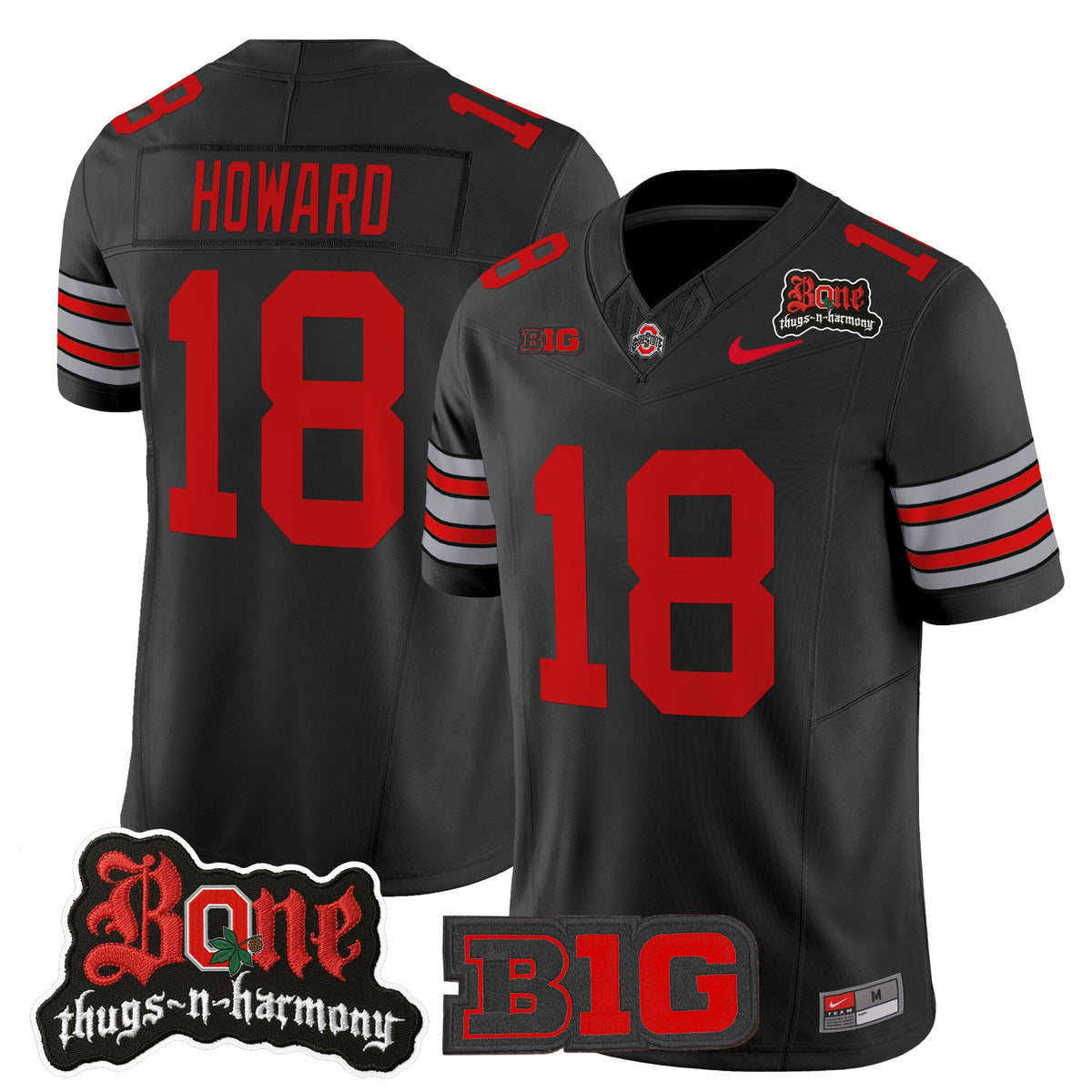 Men's Ohio State Buckeyes x Bone Thugs-N-Harmony Vapor Limited Jersey - Heritage Stripe Edition - All Stitched