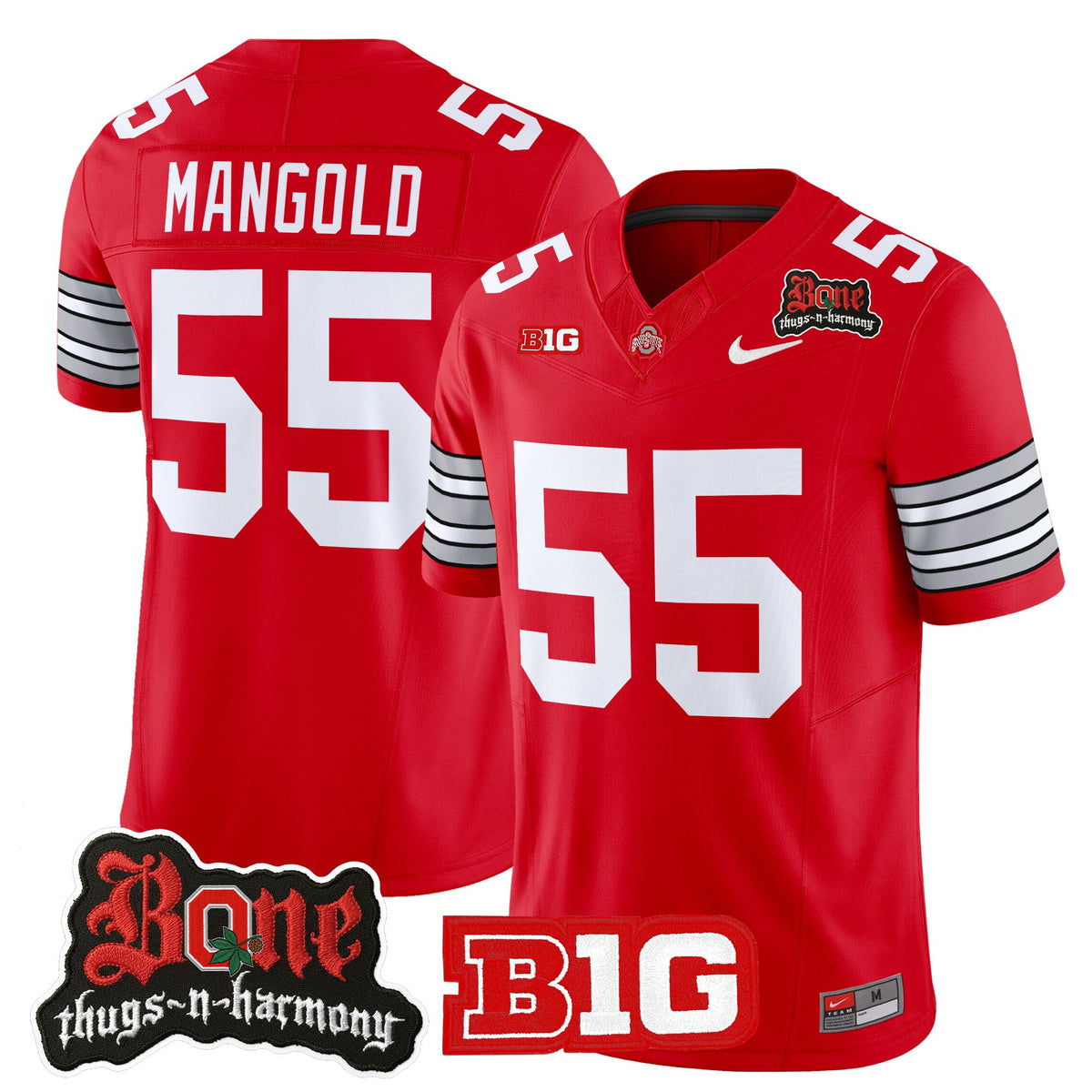 Men's Ohio State Buckeyes x Bone Thugs-N-Harmony Vapor Limited Jersey - Heritage Stripe Edition - All Stitched