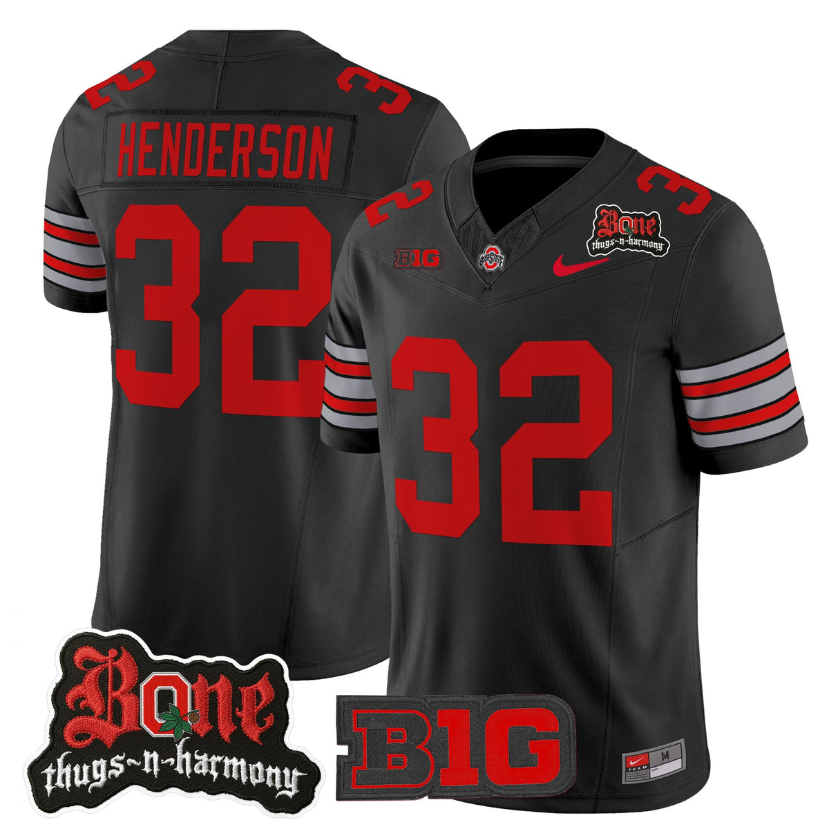 Men's Ohio State Buckeyes x Bone Thugs-N-Harmony Vapor Limited Jersey - Heritage Stripe Edition - All Stitched