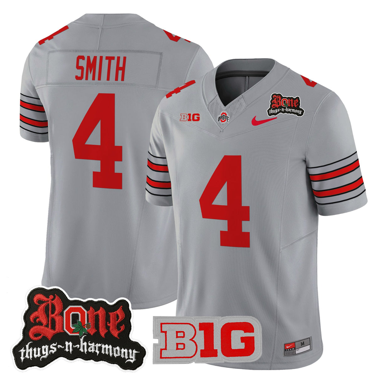 Men's Ohio State Buckeyes x Bone Thugs-N-Harmony Vapor Limited Jersey - Heritage Stripe Edition - All Stitched