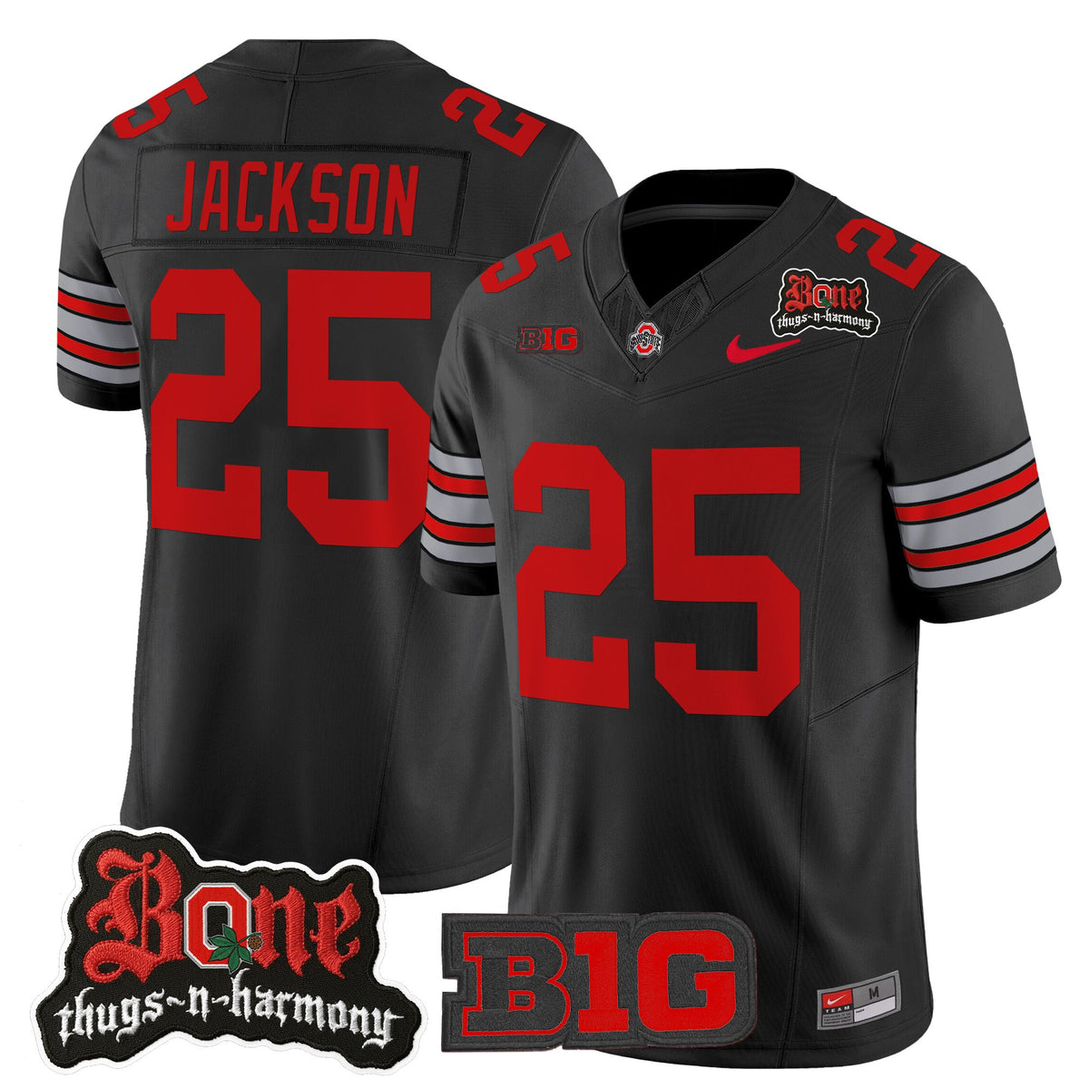 Men's Ohio State Buckeyes x Bone Thugs-N-Harmony Vapor Limited Jersey - Heritage Stripe Edition - All Stitched