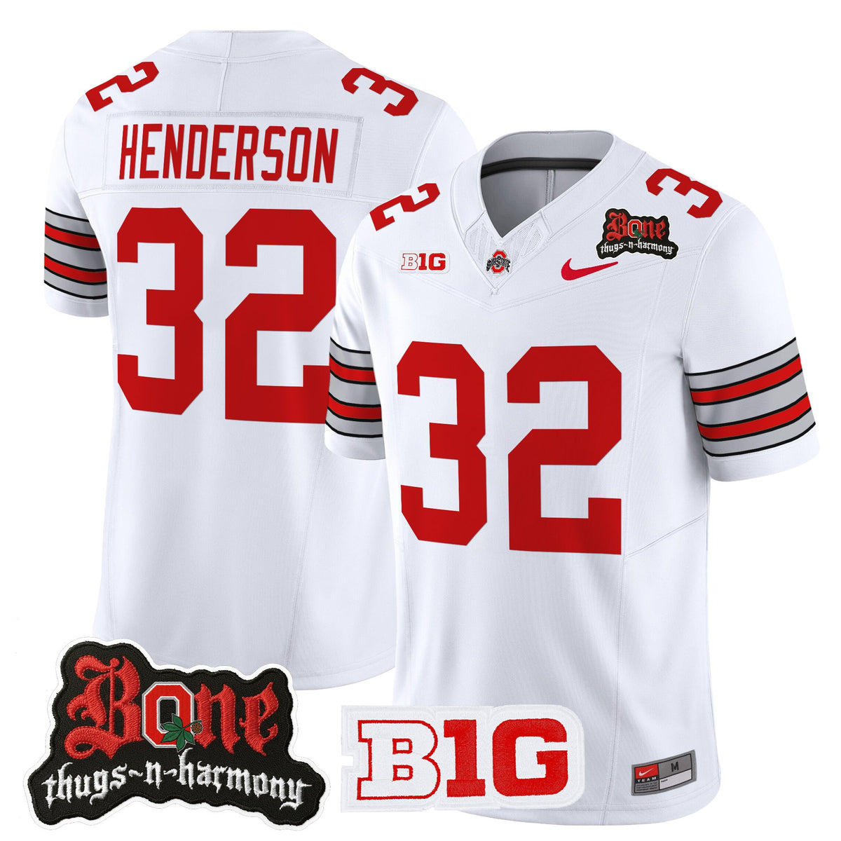 Men's Ohio State Buckeyes x Bone Thugs-N-Harmony Vapor Limited Jersey - Heritage Stripe Edition - All Stitched