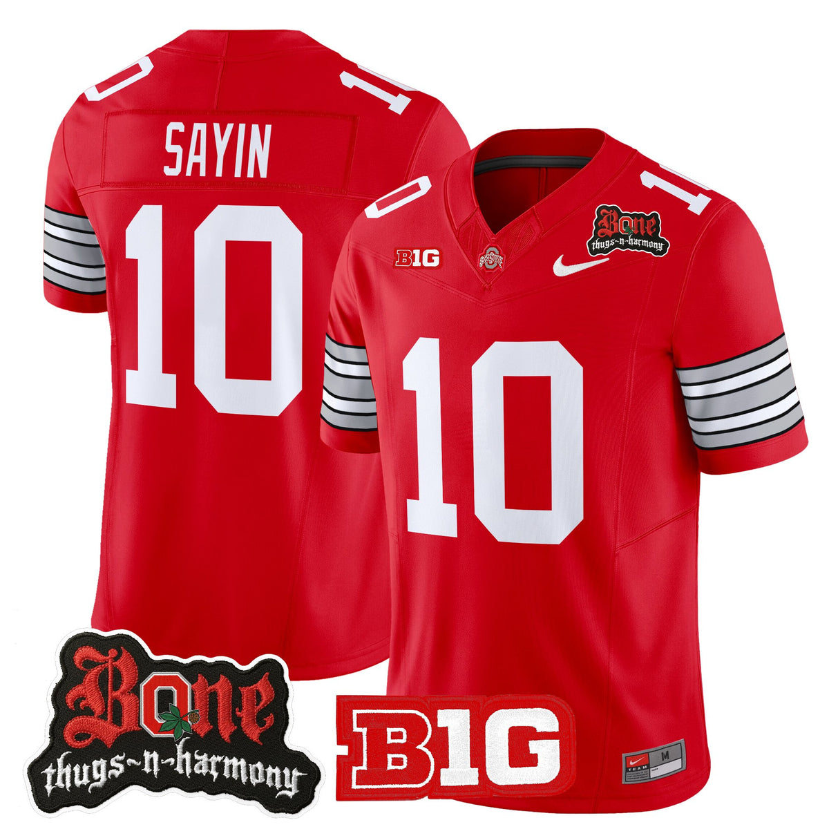 Men's Ohio State Buckeyes x Bone Thugs-N-Harmony Vapor Limited Jersey - Heritage Stripe Edition - All Stitched