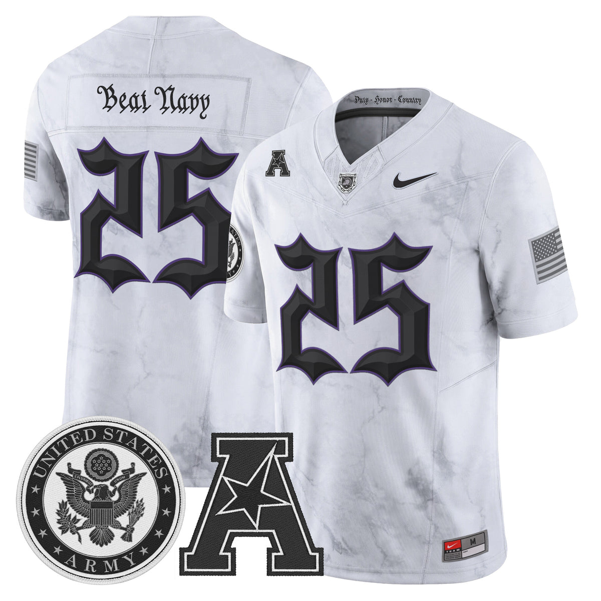 Men's Army Black Knights Honoring 250 Years Of Service And Sacrifice Vapor Limited Jersey - All Stitched