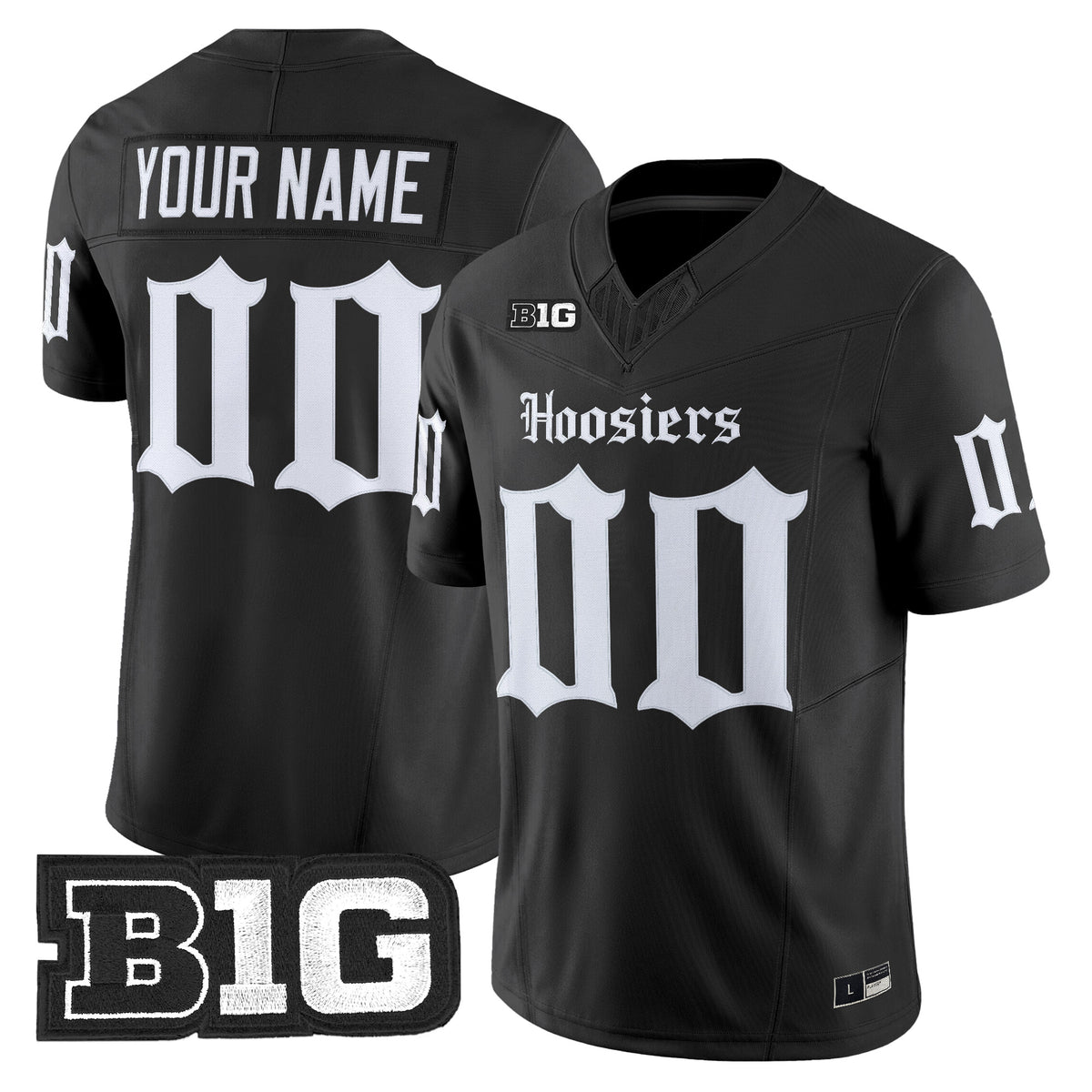 Indiana Hoosiers 'Gothic Edition' Vapor Limited Custom Jersey - All Stitched