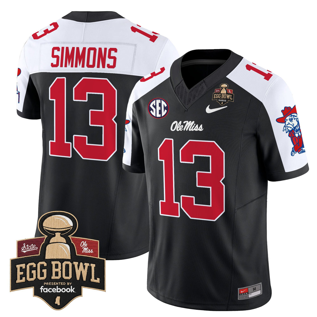 Men's Ole Miss Rebels 2025 Egg Bowl Vapor Limited Jersey - All Stitched