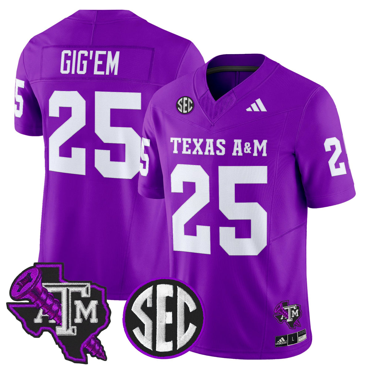 Men's Texas A&M Aggies DJ Screw Vapor Limited Jersey - All Stitched