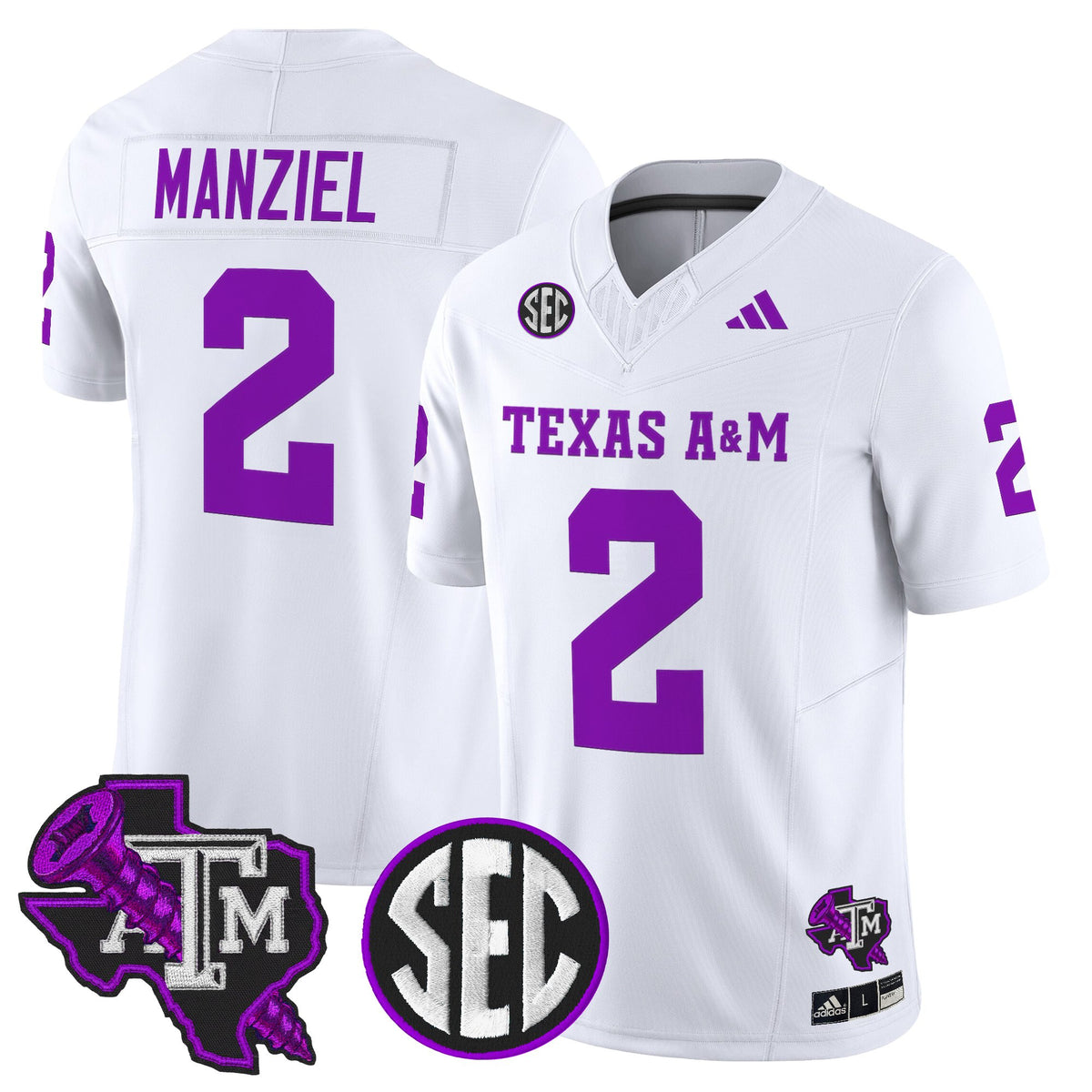 Men's Texas A&M Aggies DJ Screw Vapor Limited Jersey - All Stitched