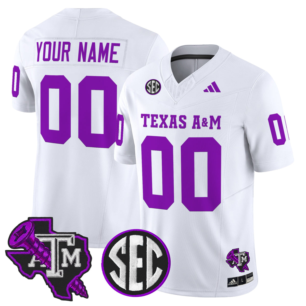 Texas A&M Aggies DJ Screw Vapor Limited Custom Jersey - All Stitched