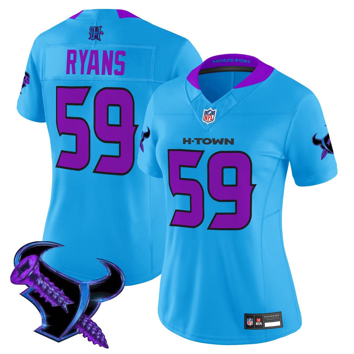Women's Houston Texans 2025 DJ Screw Vapor Limited Jersey - All Stitched